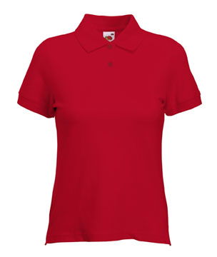 POLO LADY ( FRUIT OF THE LOOM ) rosso